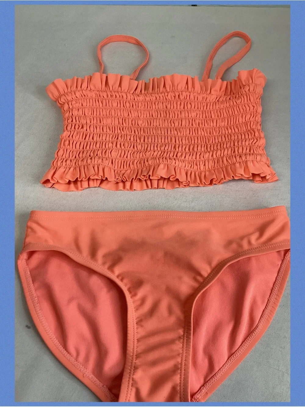 GAP Girls Coral Smocked Tankini Set.51